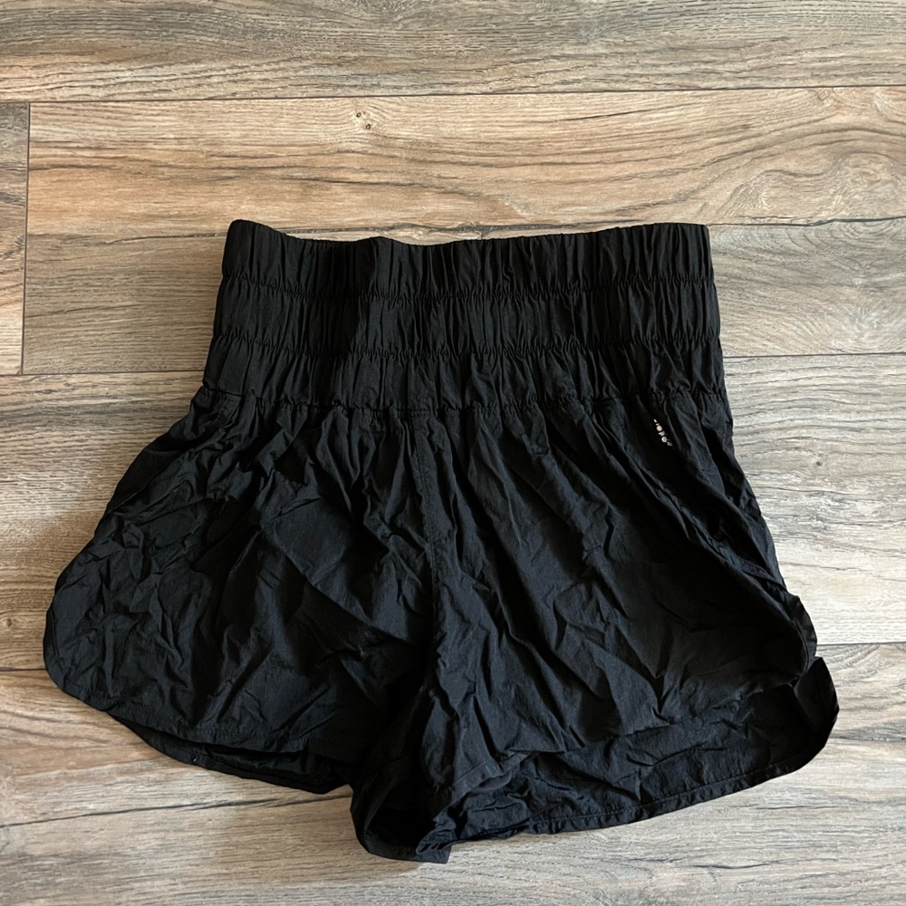 Free People Black Athletic Shorts